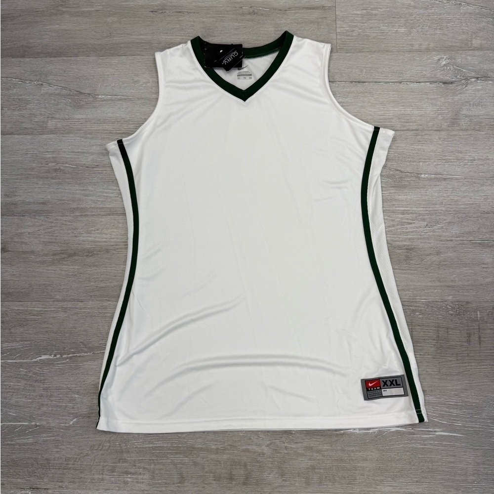 Nike White & Green Jersey - New - Size XXL (18)